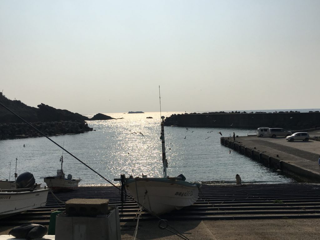 日御碕神社近くの海