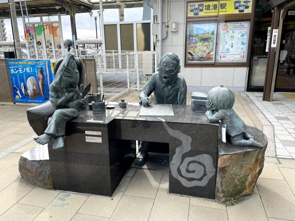 水木しげるロード 水木しげる先生執筆中